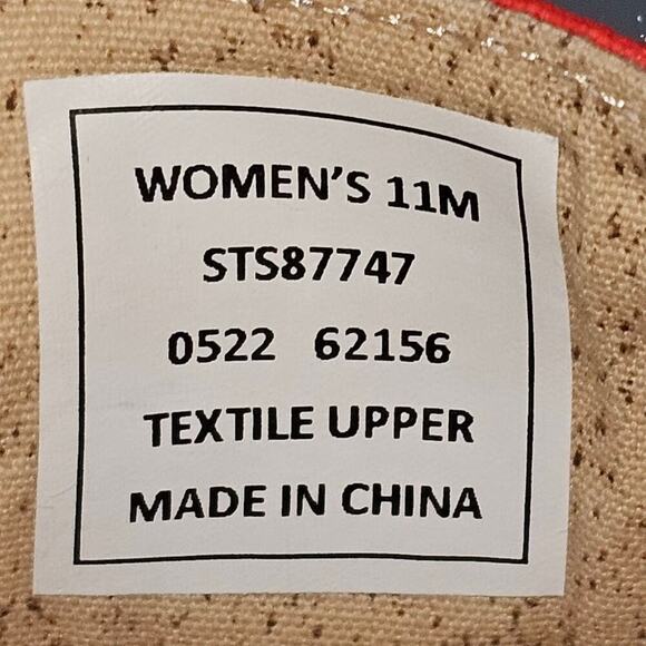 Sperry Red and White Striped Athletic Shoes - Picture 13 of 14